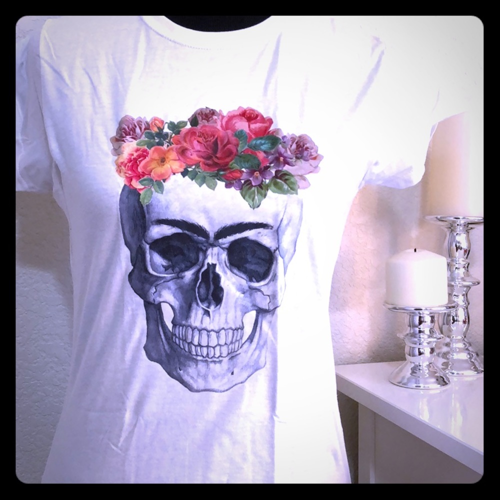 Frida Kahlo skull t shirt